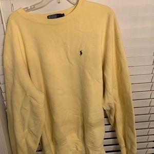 Men’s yellow Polo crew neck sweatshirt